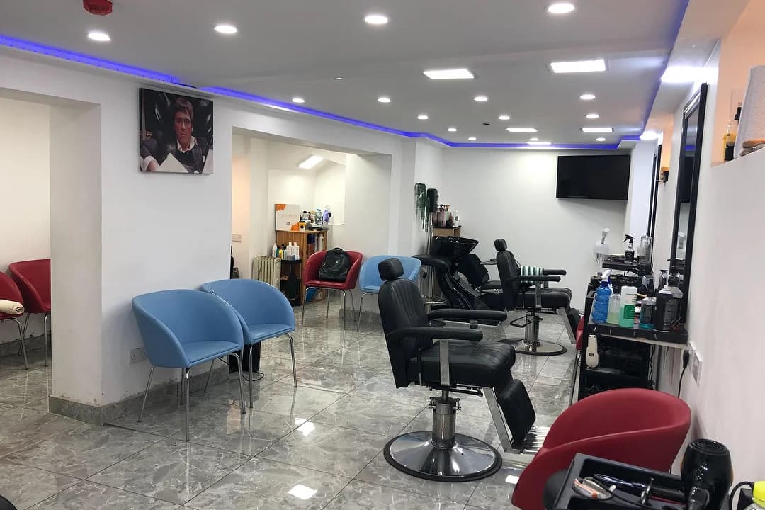 Inside City Barbers shop