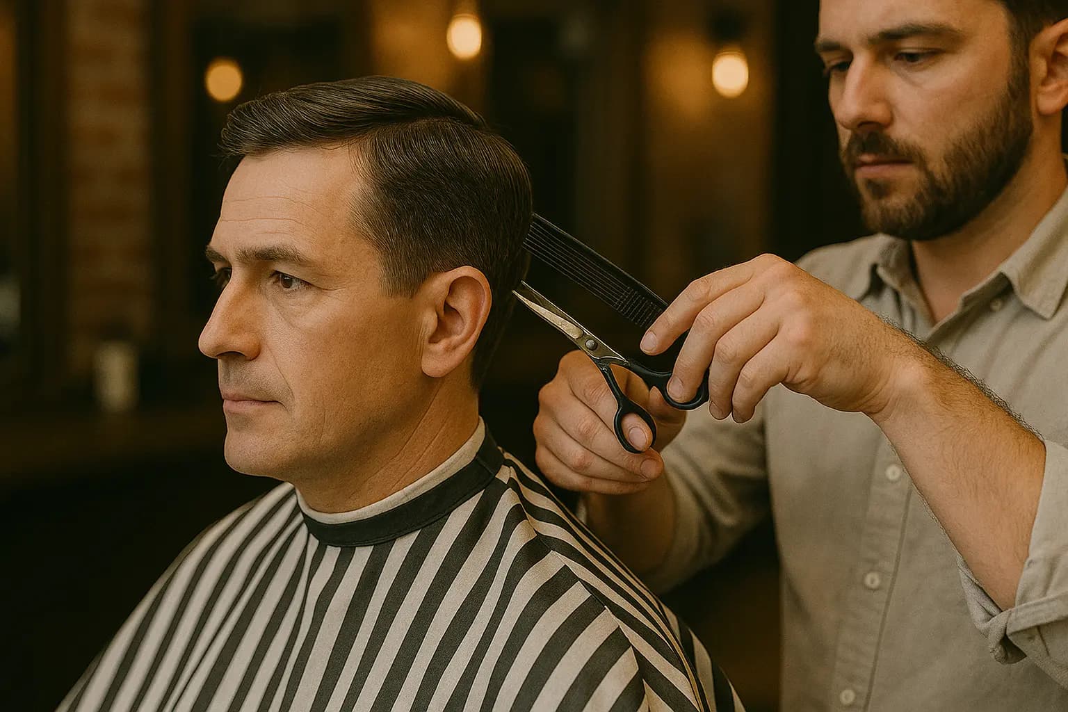 Classic gents cut at our Manchester city centre barbers